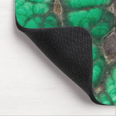 Grünes Gemustertes Malachit Mousepad (Ecke)