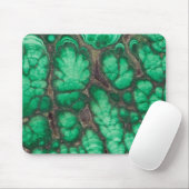 Grünes Gemustertes Malachit Mousepad (Mit Mouse)