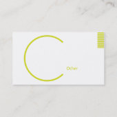 Grünes geometrisches - Busihness Visitenkarte (Rückseite)