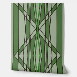Grünes geometrisches Design Tapete