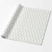 Grünes geometrisches Geschenkpapier, Weihnachtsges Geschenkpapier (Ungerollt)