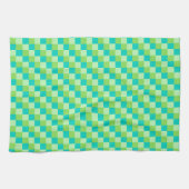 Grünes geometrisches Küchentuch (Horizontal)