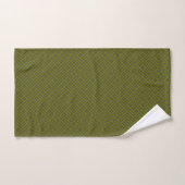 grünes geometrisches Muster Badhandtuch Set (Handtuch)