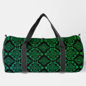 Grünes geometrisches Muster / Indianerausdruck Duffle Bag (Rückseite)