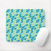 Grünes geometrisches Muster-Mauspad Mousepad (Mit Mouse)