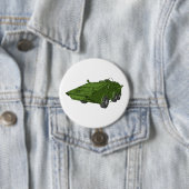 Grünes gepanzertes Militärfahrzeug Button (Beispiel)