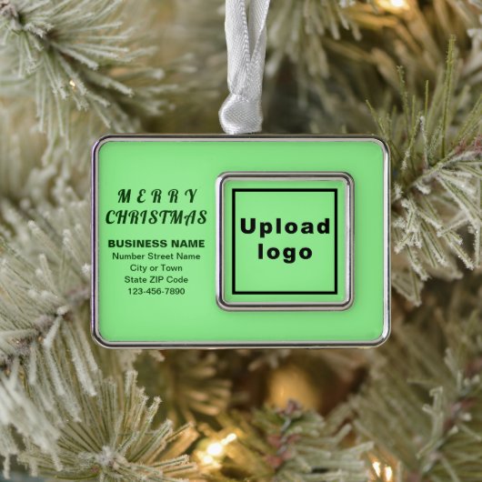 Grünes Gerahmtes Rechteck Rahmen-Ornament Silber (Baum)