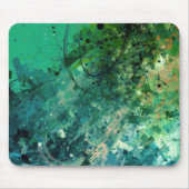Grünes Geräusch Abstrakt Mousepad (Vorne)