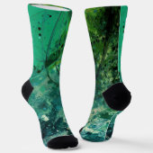 Grünes Geräusch Abstrakt Socken (Gewinkelt)