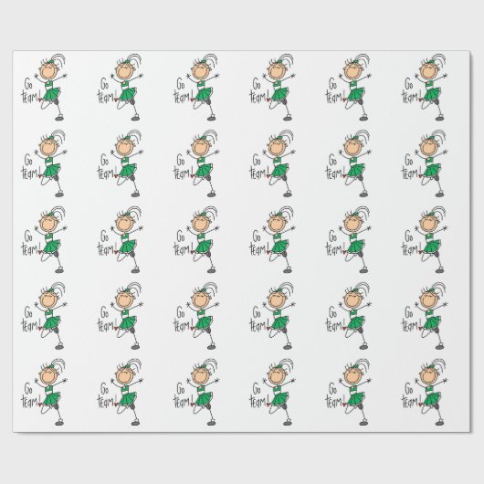 Grünes Geschenkpapier (Flach)