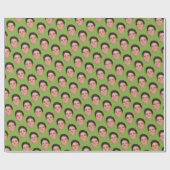 Grünes Geschenkpapier für niedliches Foto oder Beg (Flach)