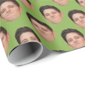 Grünes Geschenkpapier für niedliches Foto oder Beg (Rolleneckpunkt)