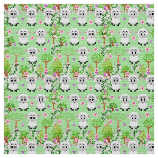 Grünes Gewebe aus Schafspelzen Stoff (Muster)