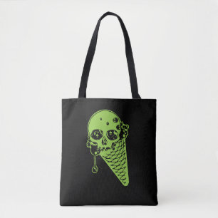 Grünes Gift Eiscreme Kone Totbeutel Tasche