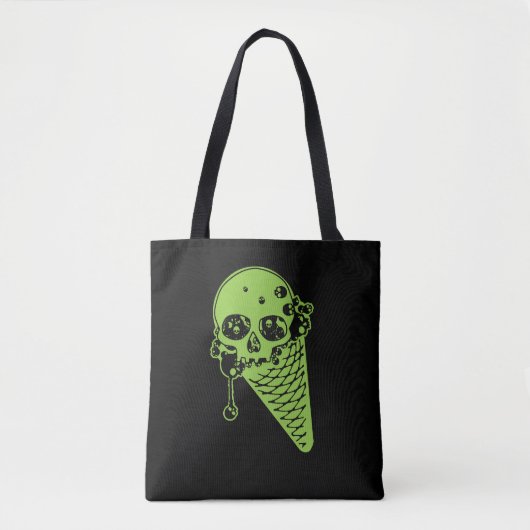 Grünes Gift Eiscreme Kone Totbeutel Tasche (Vorderseite)