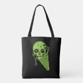 Grünes Gift Eiscreme Kone Totbeutel Tasche (Rückseite)