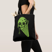 Grünes Gift Eiscreme Kone Totbeutel Tasche (Von Nahem)