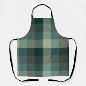Grünes Gingham-Karo-Karo-Design Schürze (Vorderseite)