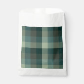 Grünes Gingham-Karo-Karo-Muster  Geschenktütchen (Vorderseite)