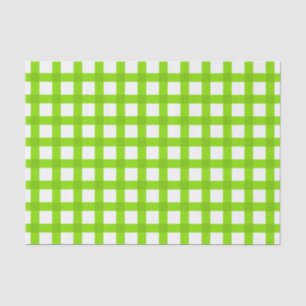 Grünes Gingham-Muster Seidenpapier