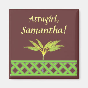 Grünes Gitter Attagirl kundenspezifischer Magnet