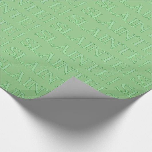 Grünes glänzendes Schleifpapier Geschenkpapier (Ecke)