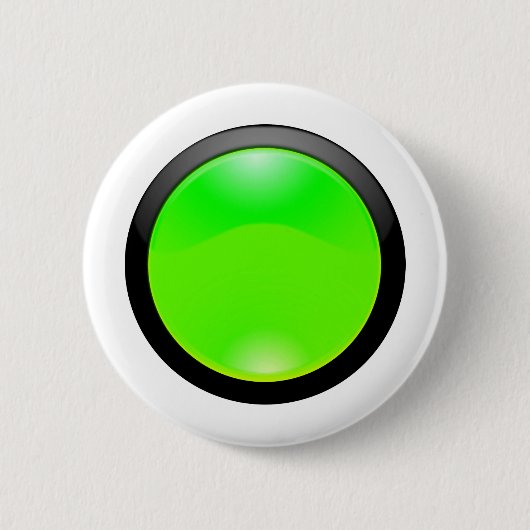 Grünes Glas Button (Vorderseite)