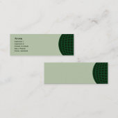 Grünes globales Geschäft Mini Visitenkarte (Vorne/Hinten)