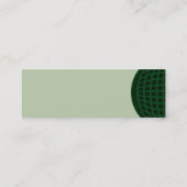 Grünes globales Geschäft Mini Visitenkarte (Rückseite)