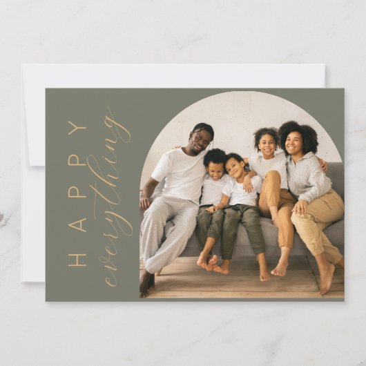 Grünes Glück für alles Feiertagskarte (Vorderseite)