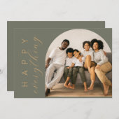 Grünes Glück für alles Feiertagskarte (Vorne/Hinten)