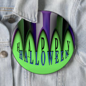 Grünes Glück Halloween Strippenfangs Button (Beispiel)
