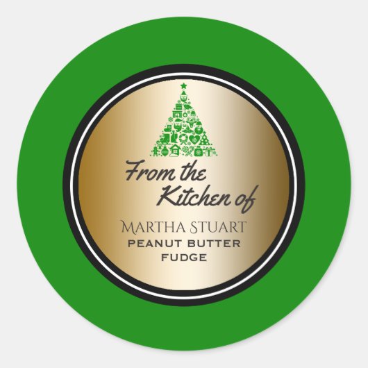 Grünes Gold aus der Küche von Runder Aufkleber (Vorderseite)