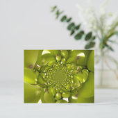 Grünes Gold: Banane der tropischen Drehung Kaleido Postkarte (Stehend Vorderseite)