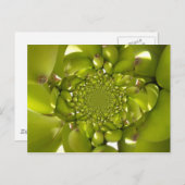 Grünes Gold: Banane der tropischen Drehung Kaleido Postkarte (Vorne/Hinten)