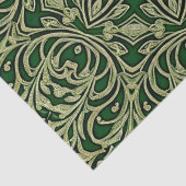 Grünes Gold-Dekorpapier Seidenpapier (Detail)