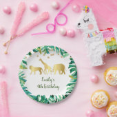 Grünes Gold des Pappteller (Party)