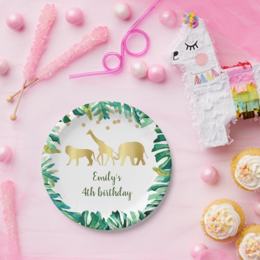 Grünes Gold des Pappteller (Party)