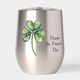 Grünes Gold Glanz Kleeblatt St. Patricks Tag