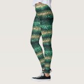 Grünes Gold Glitzer St. Patrick's Day Glitter Leggings (Links)