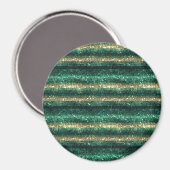 Grünes Gold Glitzer St. Patrick's Day Glitter Magnet (Vorderseite/Rückseite)