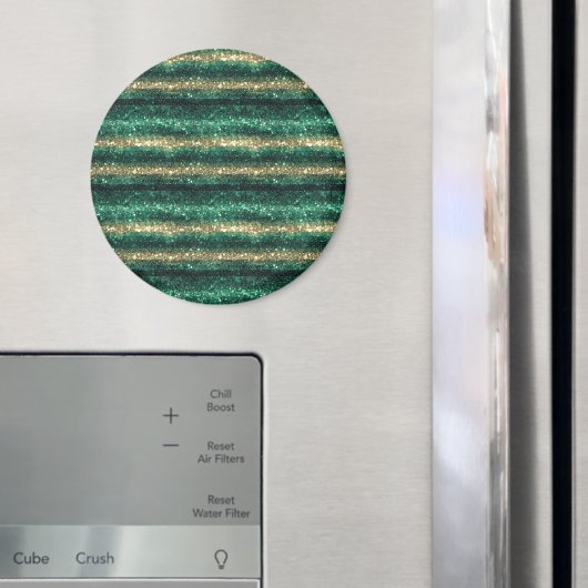 Grünes Gold Glitzer St. Patrick's Day Glitter Magnet (In Situ (Kühlschrank))