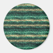 Grünes Gold Glitzer St. Patrick's Day Glitter Magnet (Vorne)
