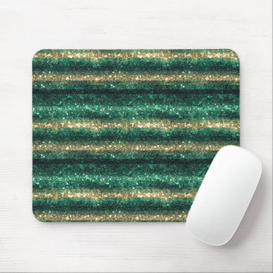 Grünes Gold Glitzerndes St. Patrick's Day Glitter Mousepad