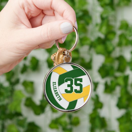 grünes Gold in ihrer Mannschaft farblich angepasst Schlüsselanhänger (Hand)