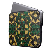 grünes Gold Laptopschutzhülle (Vorderseite Links)
