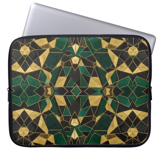 grünes Gold Laptopschutzhülle (Vorderseite)
