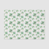 Grünes Gold Shamrock St. Patrick's Day Seidenpapier (Vorderseite)