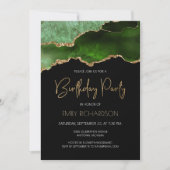 Grünes Gold wird jedes Jahr zum Geburtstag Einladung (Vorderseite)