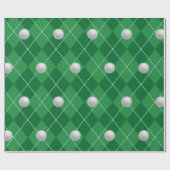 Grünes Golf-Geschenkverpackungspapier Geschenkpapier (Flach)